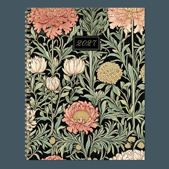 2027 Formal Flowers Large Weekly Monthly Planner